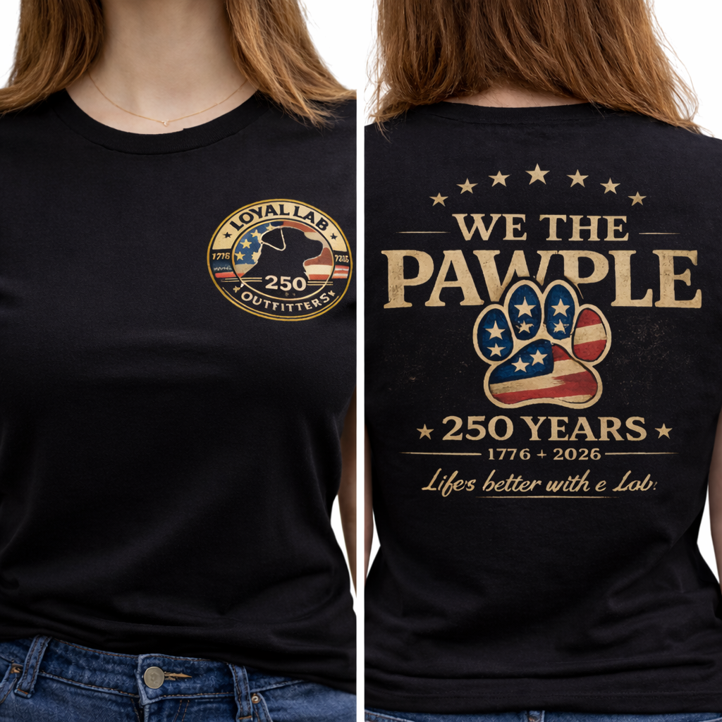 We The Pawple – 250 Years of Freedom Patriotic Lab Shirt