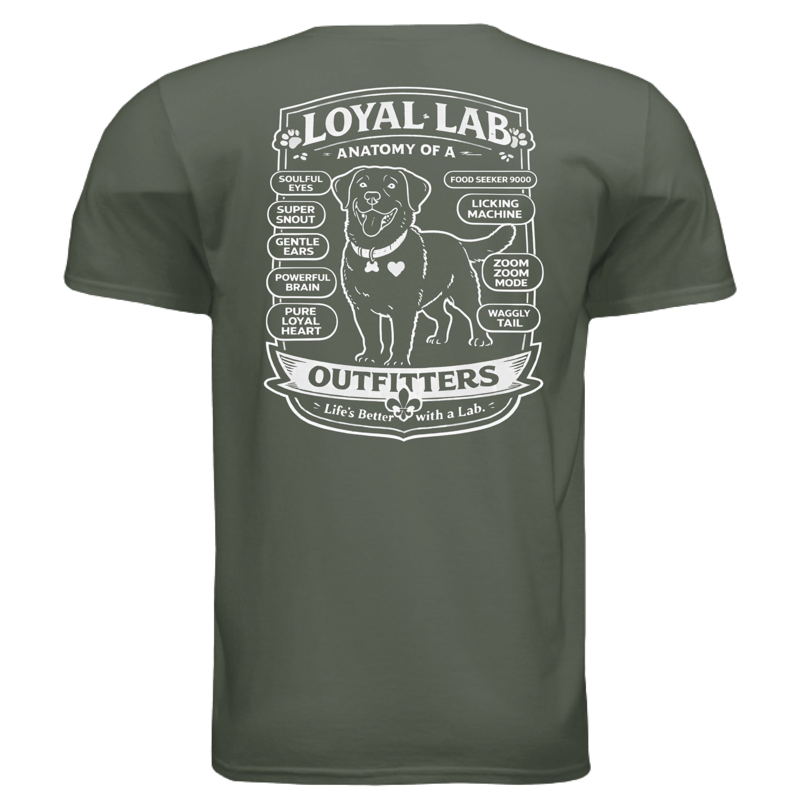 MILITARY GREEN - BACK