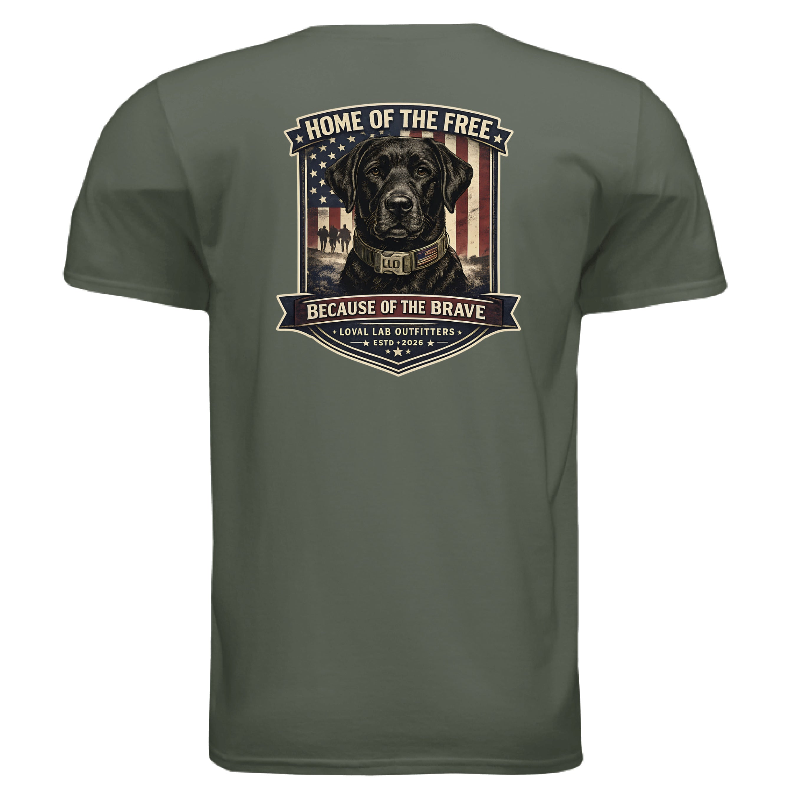 MILITARY GREEN - BACK