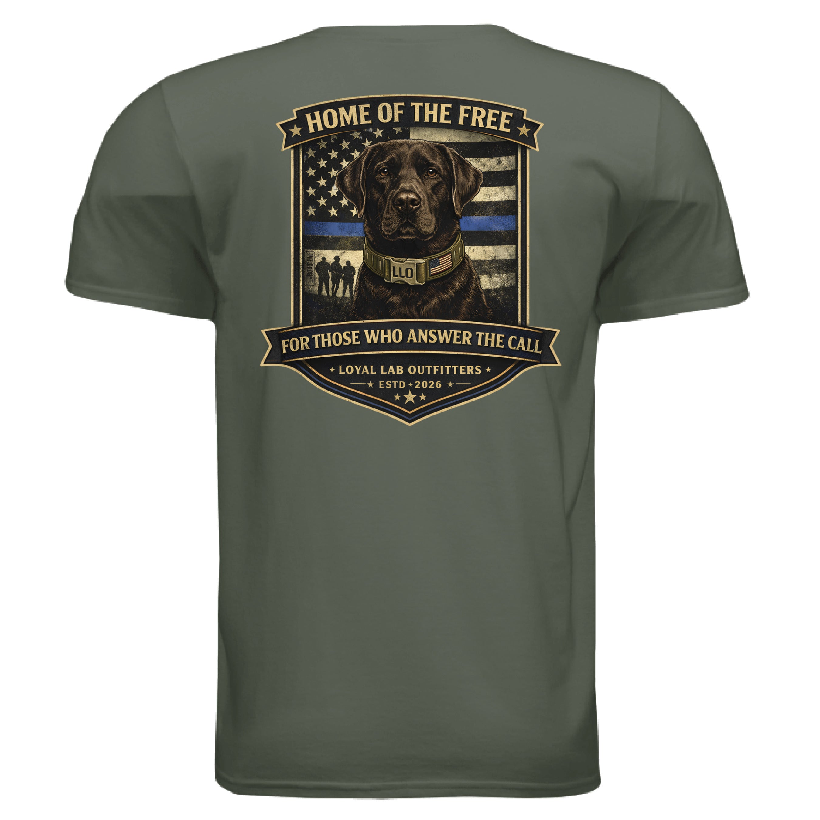 MILITARY GREEN - BACK