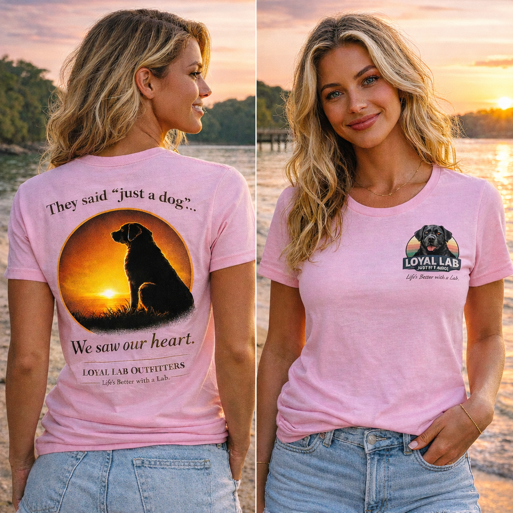 We Saw Our Heart – Dog Sunset Tribute Shirt